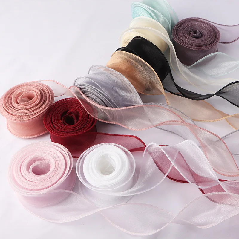 10yards 40mm Roll Silk Ribbon  - Ribbon Organza Roll ulasan dan harga