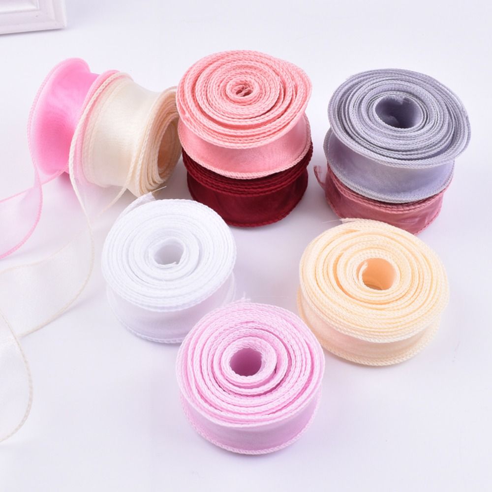 40mm 10 yards Roll of Satin Ri - Ribbon Organza Roll ulasan dan harga
