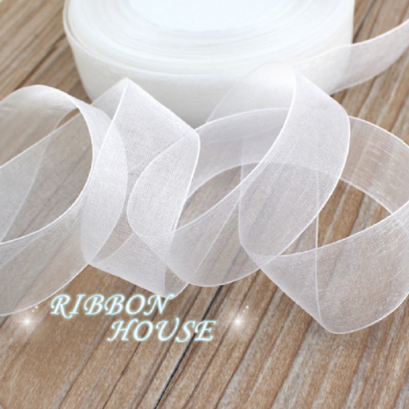 (50 yards/roll) 12/15/20/25/40 - Ribbon Organza Roll ulasan dan harga