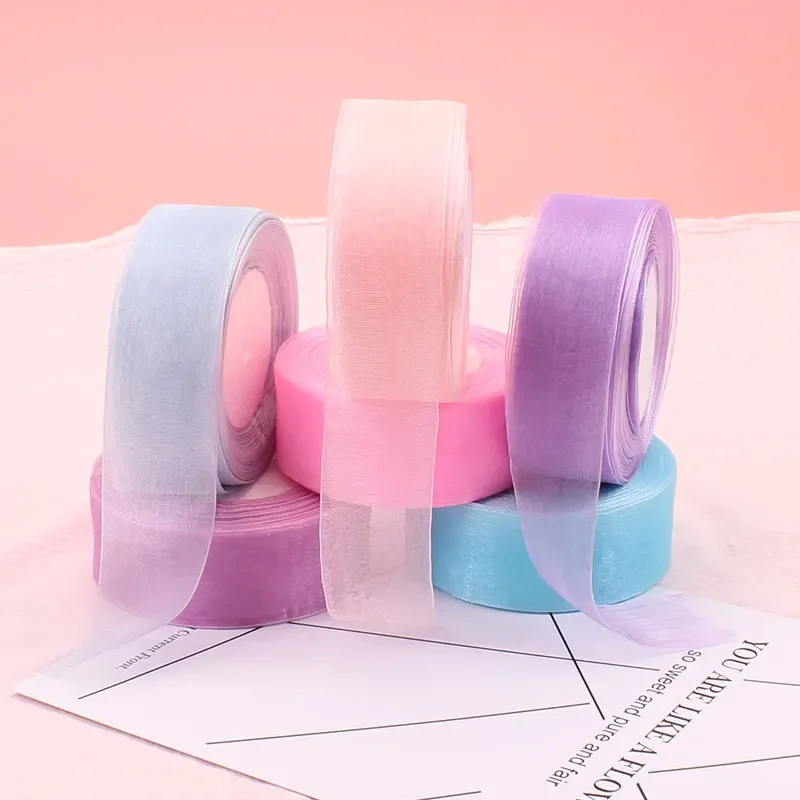 4cm Chiffon Organza Ribbon Who - Ribbon Organza Roll ulasan dan harga