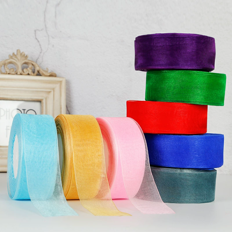 4cm Chiffon Organza Ribbon Who - Ribbon Organza Roll ulasan dan harga