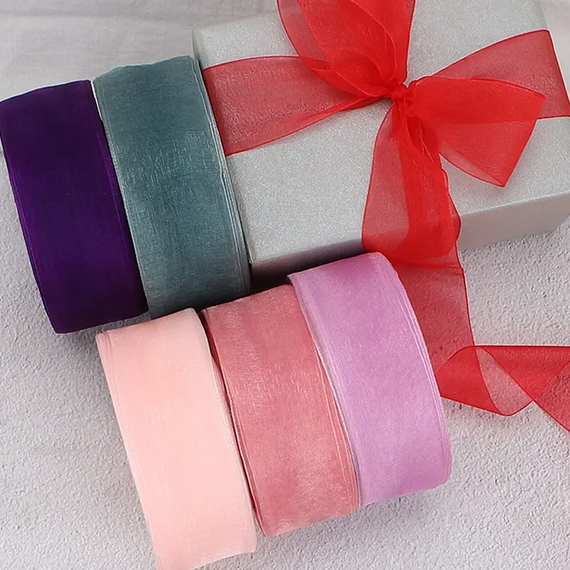 4cm Chiffon Organza Ribbon Who - Ribbon Organza Roll ulasan dan harga
