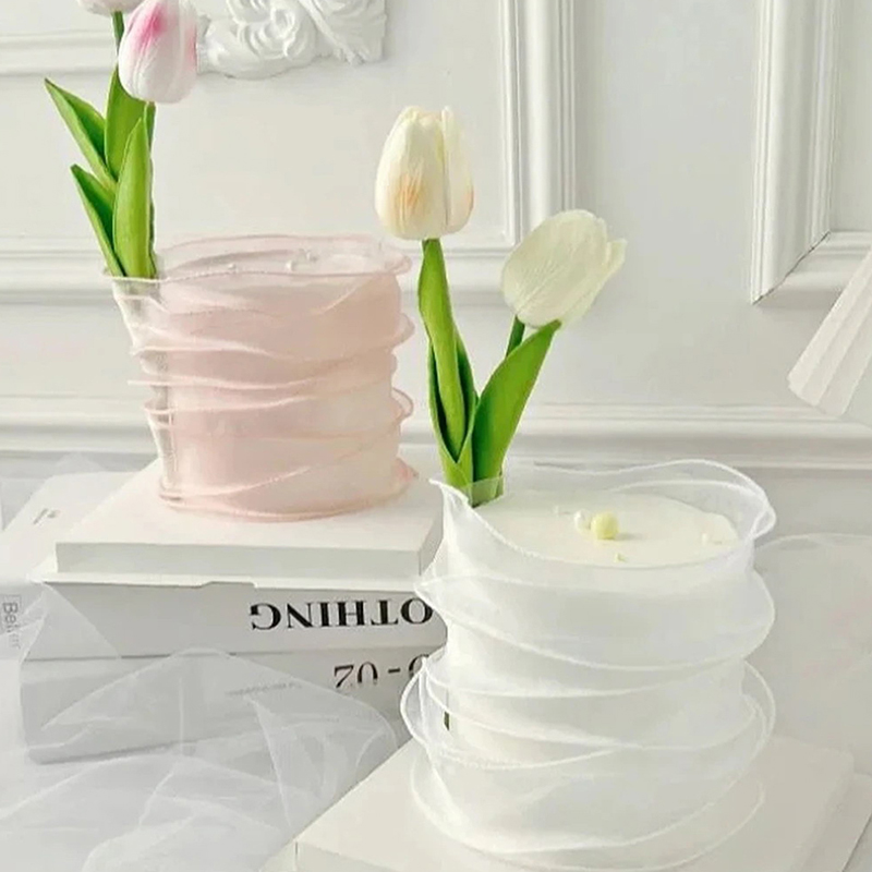 9Meters/Roll Sheer Silk Ribbon - Ribbon Organza Roll ulasan dan harga