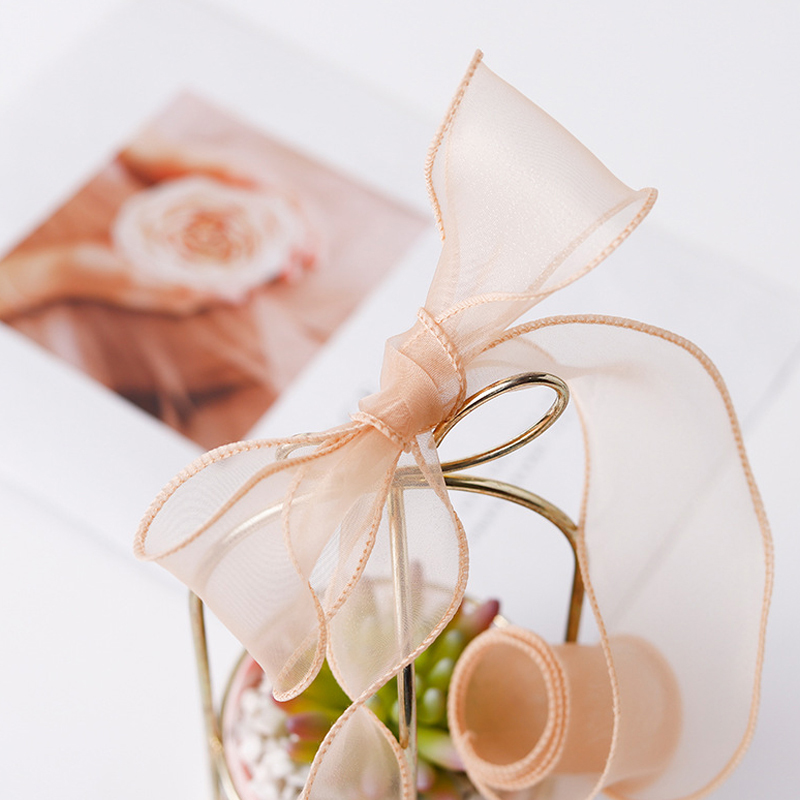 9Meters/Roll Sheer Silk Ribbon - Ribbon Organza Roll ulasan dan harga