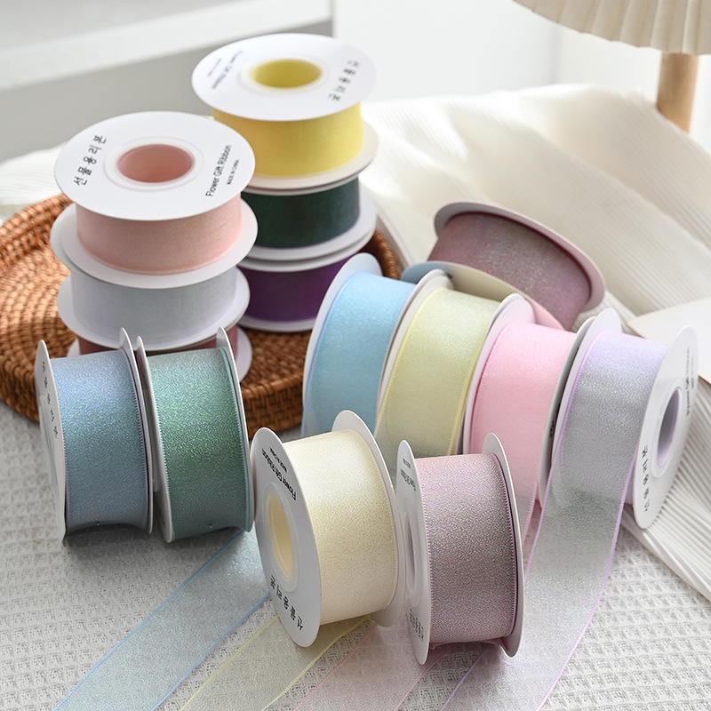 10Yards Roll 4CM Colorful Orga - Ribbon Organza Roll ulasan dan harga