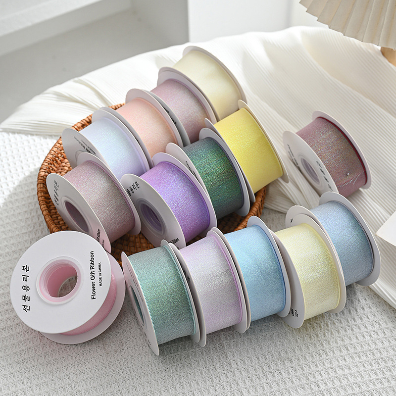 10Yards Roll 4CM Colorful Orga - Ribbon Organza Roll ulasan dan harga