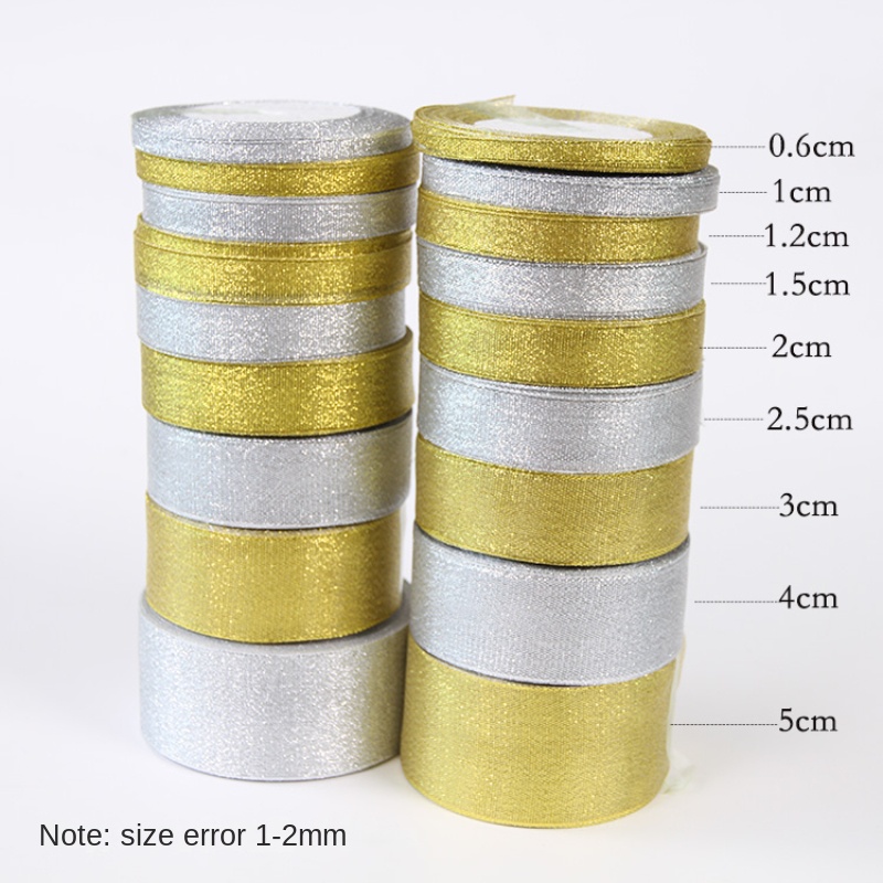 Gold/Silver Organza Onion Ribb - Ribbon Organza Roll ulasan dan harga
