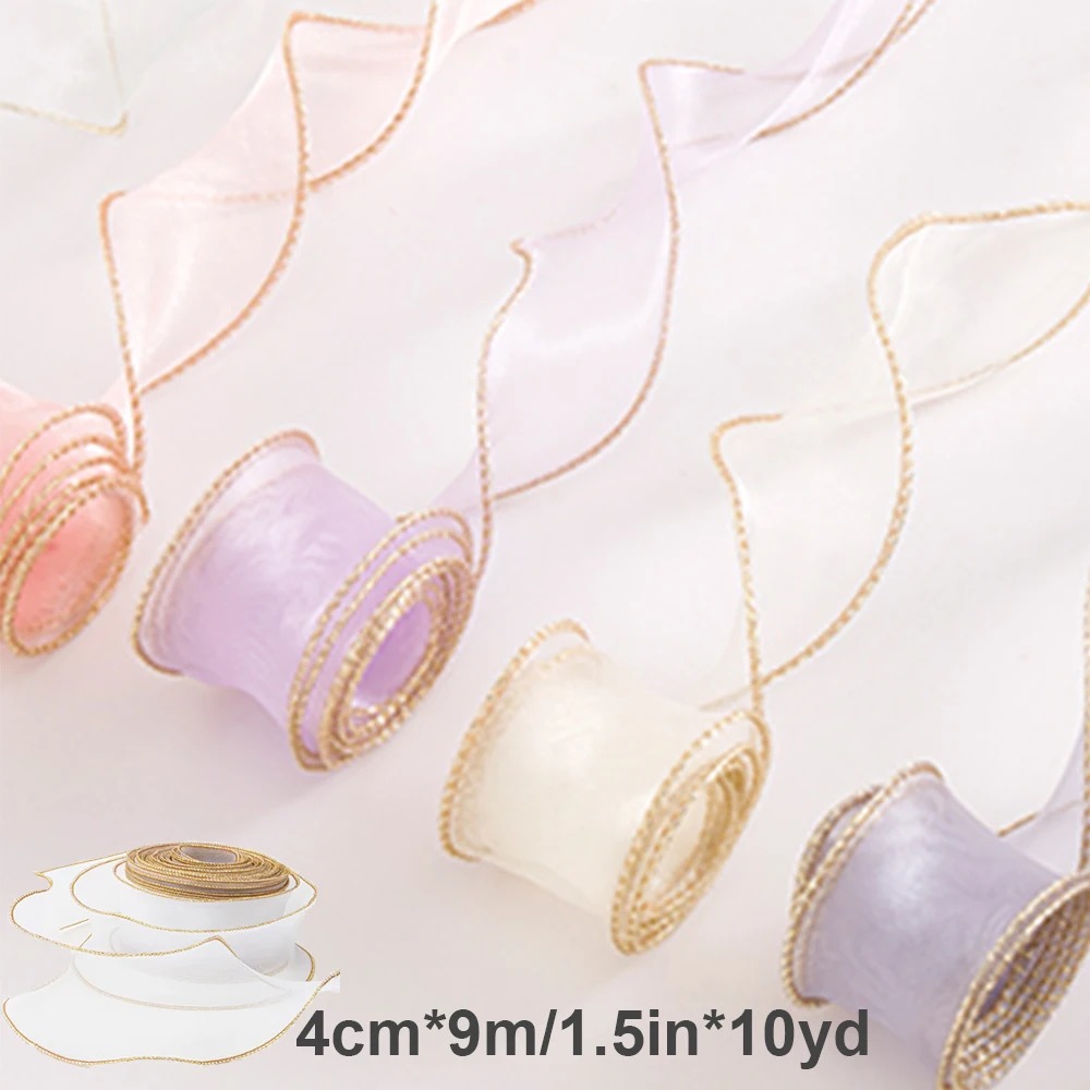 10 Yards/Roll Organza Ribbon w - Ribbon Organza Roll ulasan dan harga