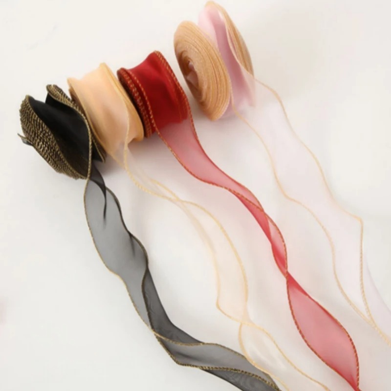 10 Yards/Roll Organza Ribbon w - Ribbon Organza Roll ulasan dan harga