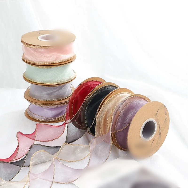 10 Yards/Roll Organza Ribbon w - Ribbon Organza Roll ulasan dan harga