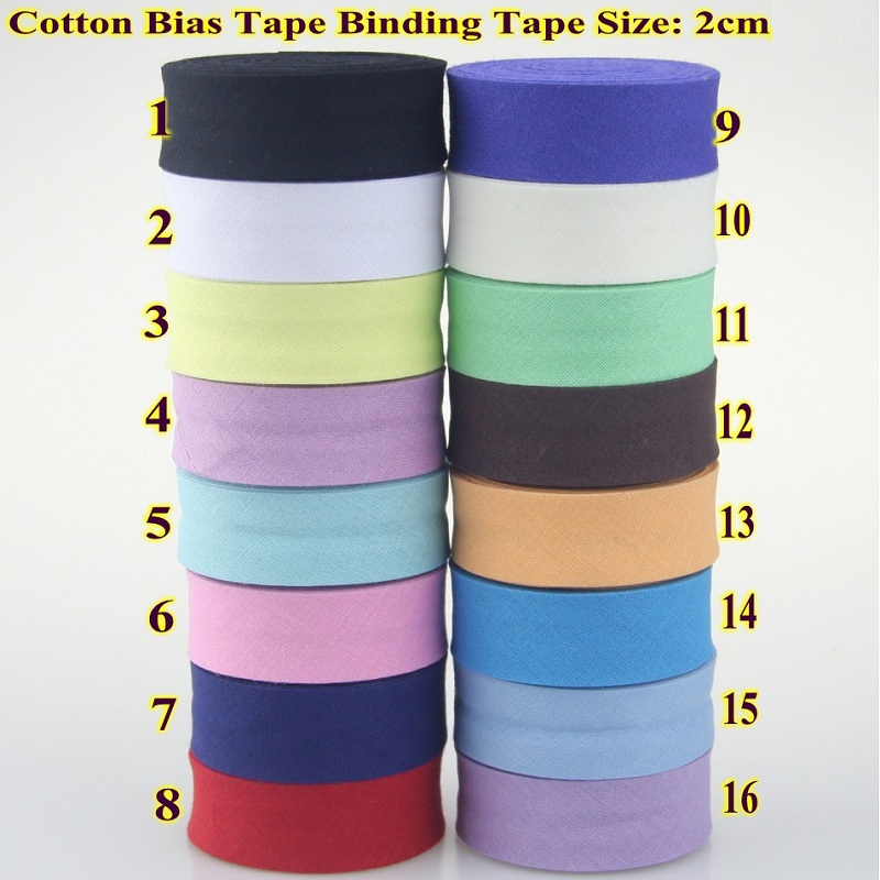 22m/Roll 100% Cotton Bias Tape - Ribbon Organza Roll ulasan dan harga