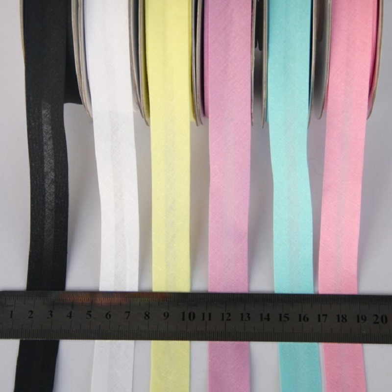 22m/Roll 100% Cotton Bias Tape - Ribbon Organza Roll ulasan dan harga