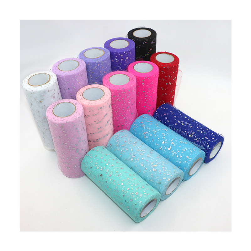 Glitter Sequin Tulle Roll 10 Y - Ribbon Organza Roll ulasan dan harga